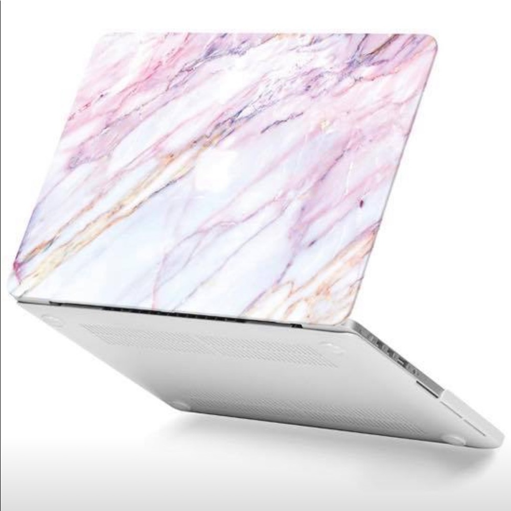 Pink marble apple MacBook pro hardcover case